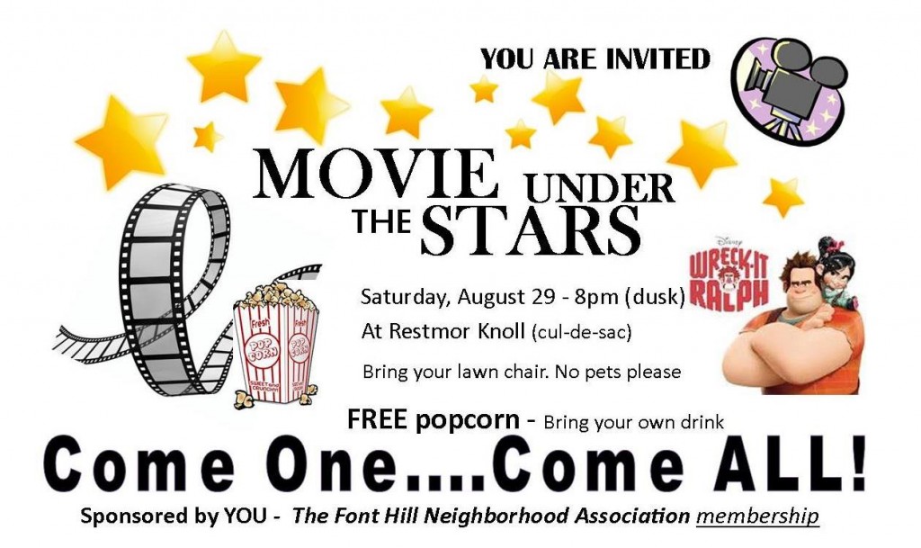 Neighborhood movie flyer