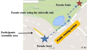 4th of July parade route